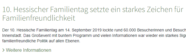 Artikel Familientag Screenshot